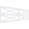 Ekena Millwork Set of Four Panels for 94 1/2"W x 32 1/4"H Farmhouse Fence Fretwork Wainscot Wall Paneling WPKP16X01X47FHF - alternate 1